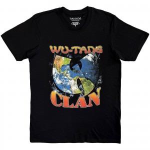 Wu-Tang Clan Unisex T-Shirt: World (Black) (Small)