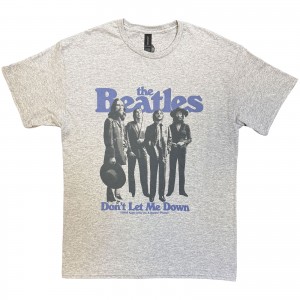 The Beatles Unisex T-Shirt: Don´t Let Me Down (Grey) (Large)
