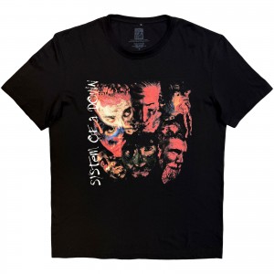 System Of A Down Unisex T-Shirt: Painted Faces 2 (Black) (Medium)