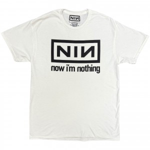 Nine Inch Nails Unisex T-Shirt: Now I´m Nothing (White) (Small)