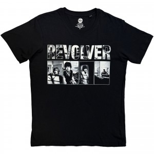 The Beatles Unisex T-Shirt: Revolver Portraits (Black) (Medium)