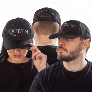 Queen Unisex Baseball Cap: Sonic Silver Logo (Black)