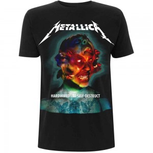 Metallica Unisex T-Shirt: Hardwired Album Cover (Black) (X-Large)