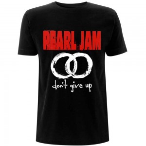 Pearl Jam Unisex T-Shirt: Don´t Give Up (Black) (Large)
