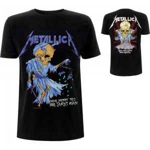 Metallica Unisex T-Shirt: Doris (Black) (Back Print) (X-Large)