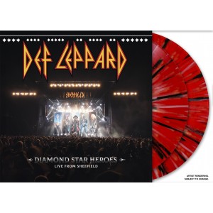 Def Leppard - Diamond Star Heroes Live From Sheffield 2023 (2x Black, Red & White Splatter Vinyl)