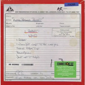 Alan Parsons Project - I Robot Work In Progress (RSD 2025) (Blue Vinyl)