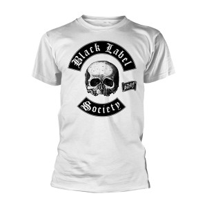 Black Label Society: Skull Logo White T-Shirt (X-Large)