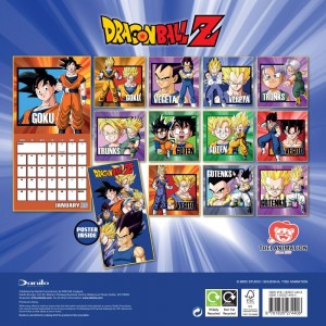 Dragon Ball Z Official Calendar 2026