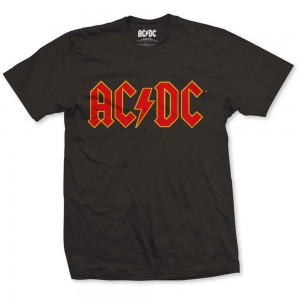 AC/DC Unisex T-Shirt: Logo (Black) (Large)