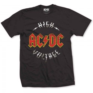 AC/DC Unisex T-Shirt: High Voltage (Black) (X-Large)