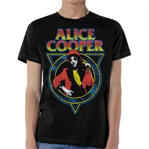 Alice Cooper Unisex T-Shirt: Snake Skin (Black) (X-Large)