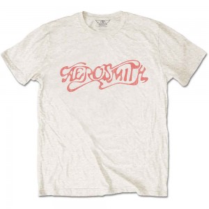 Aerosmith Unisex T-Shirt: Classic Logo (Natural) (X-Large)