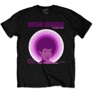Aretha Franklin Unisex T-Shirt: Fillmore West ´71 (Black) (Large)