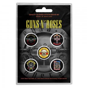 Guns N´ Roses Button Badge Pack: Bullet Logo