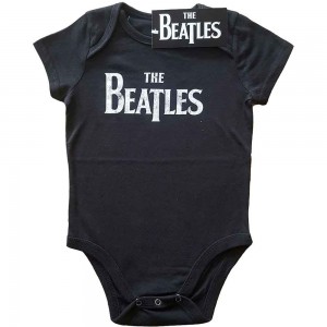 The Beatles Kids Baby Grow: Drop T Logo (Black) (6-9 Months)