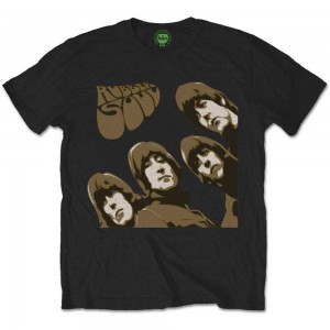 The Beatles Unisex T-Shirt: Rubber Soul Sketch (Black) (X-Large)