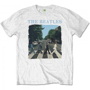 BEATLES ABBEY ROAD & LOGO WHITE 2XL