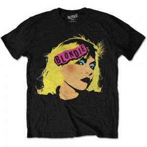 Blondie Unisex T-Shirt: Punk Logo (Black) (Large)