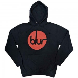 BLUR CIRCLE LOGO UNI NAVY HOOD  M