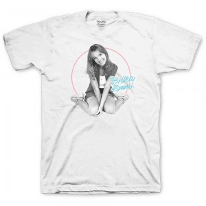 Britney Spears Unisex T-Shirt: Classic Circle (White) (Medium)