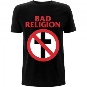 Bad Religion Unisex T-Shirt: Classic Buster Cross (Black) (Large)