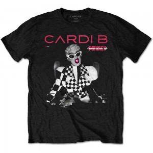 Cardi B Unisex T-Shirt: Transmission (Black) (X-Large)