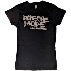 Depeche Mode Ladies T-Shirt: People Are People (Black) (Medium)