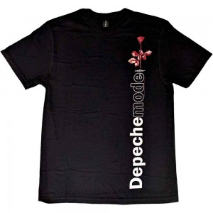 Depeche Mode Unisex T-Shirt: Violator Side Rose (Black) (Large)