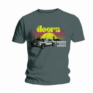 The Doors Unisex T-Shirt: Riders (Grey) (XX-Large)