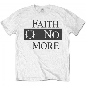 Faith No More Unisex T-Shirt: Classic Logo V.2. (White) (Large)