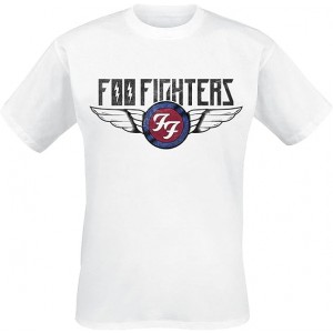 Foo Fighters Unisex T-Shirt: Flash Wings (White) (Medium)