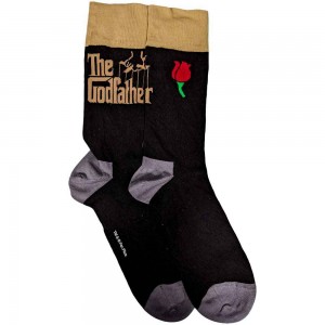 GODFATHER LOGO GOLD BLACK SOCKS