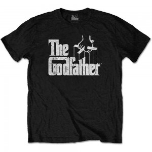 The Godfather Unisex T-Shirt: Logo White (Black) (Large)