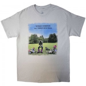 George Harrison Unisex T-Shirt: All Things Must Pass (Grey) (X-Large)