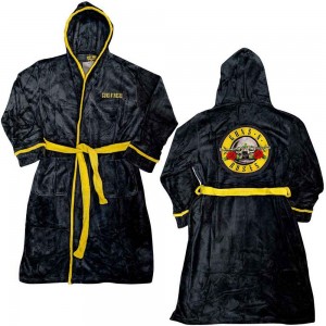 Guns N´ Roses Unisex Bathrobe: Classic Logo (Black) (Back Print) (Large - X-Large)