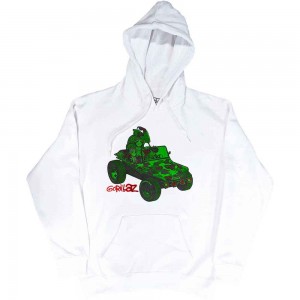 GORILLAZ WHITE JEEP HOODIE XL