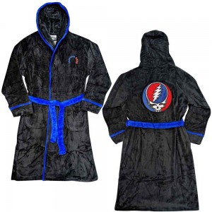 Grateful Dead Unisex Bathrobe: Steal Your Face (Black & Blue) (Back Print) (Medium - Large)