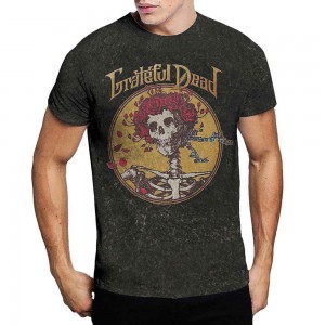 Grateful Dead Unisex T-Shirt: Best of Cover (Black) (Wash Collection) (Large)