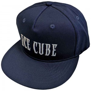 Ice Cube Unisex Snapback Cap: Logo (Navy Blue)