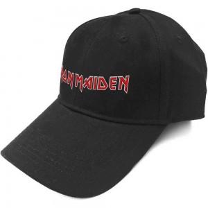Iron Maiden Unisex Baseball Cap: Logo (Black)