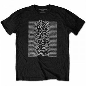 Joy Division Unisex T-Shirt: Unknown Pleasures (Black) (Back Print) (Medium)