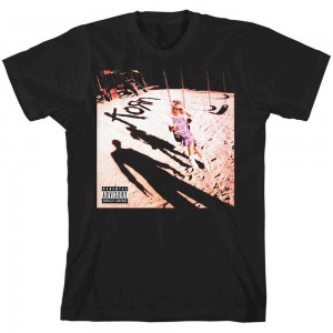 Korn Unisex T-Shirt: Self Titled (Black) (Large)