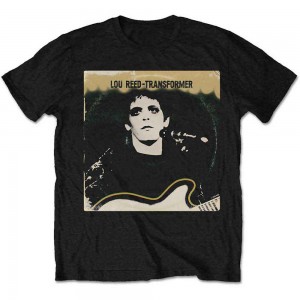 Lou Reed Unisex T-Shirt: Transformer Vintage Cover (Black) (Small)