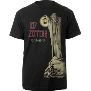 Led Zeppelin Unisex T-Shirt: Hermit (Black) (Medium)
