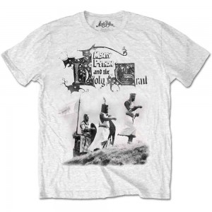 Monty Python Unisex T-Shirt: Knight Riders (White) (Medium)