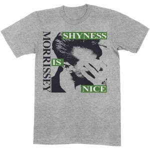 Morrissey Unisex T-Shirt: Shyness Is Nice (Grey) (X-Large)