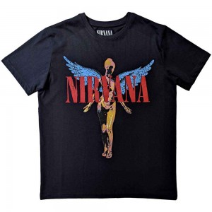 Nirvana Unisex T-Shirt: Angelic (Black) (Small)