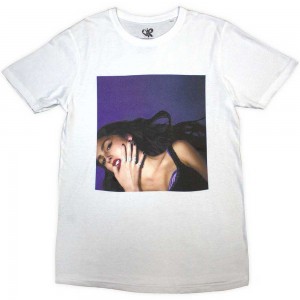 Olivia Rodrigo Unisex T-Shirt: Guts Album Cover (White) (Back Print) (Medium)