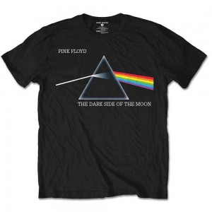 Pink Floyd Unisex T-Shirt: Dark Side of the Moon Courier (Black) (Medium)